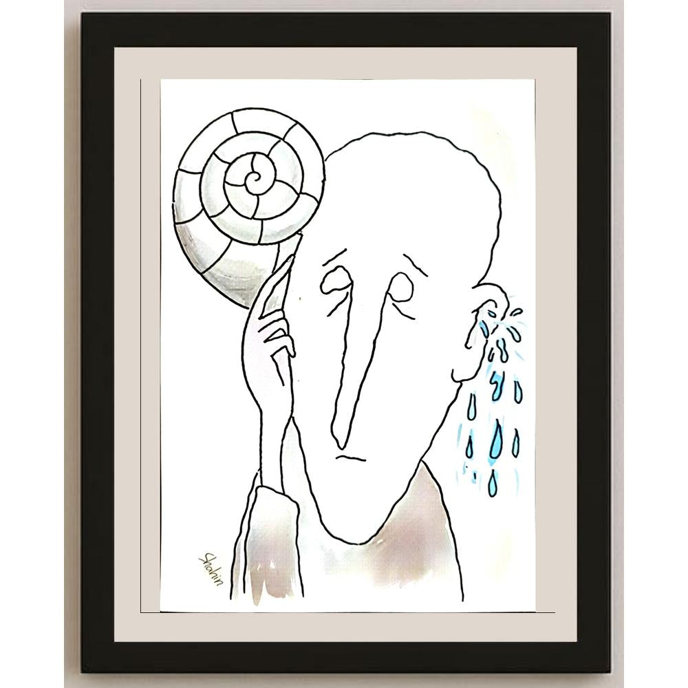 Shahin Kalantary 29x21cm Orijinal Karikatür BOD06788
