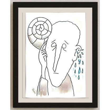 Shahin Kalantary 29x21cm Orijinal Karikatür BOD06788