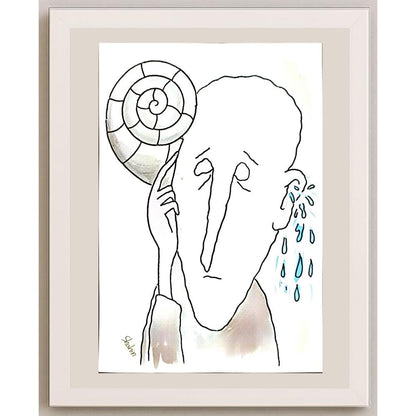 Shahin Kalantary 29x21cm Orijinal Karikatür BOD06788