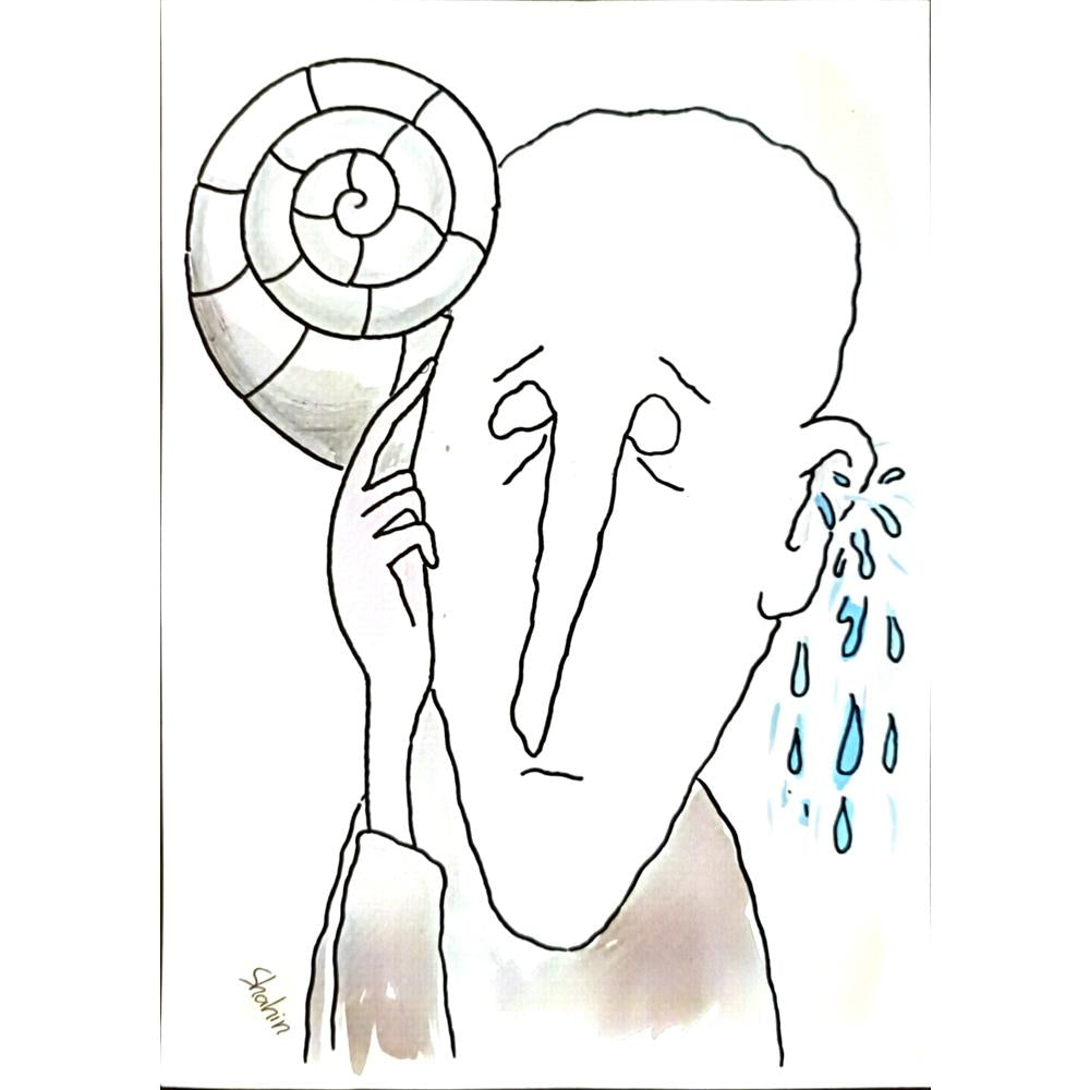 Shahin Kalantary 29x21cm Orijinal Karikatür BOD06788