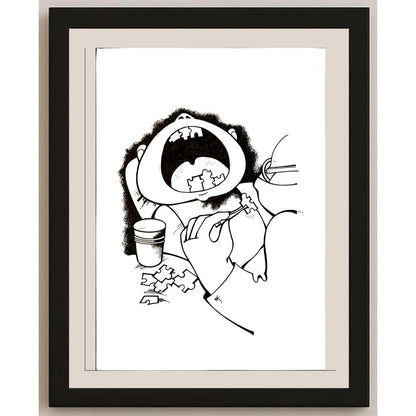 Darina Klickoval 29x21cm Orijinal Karikatür BOD06794