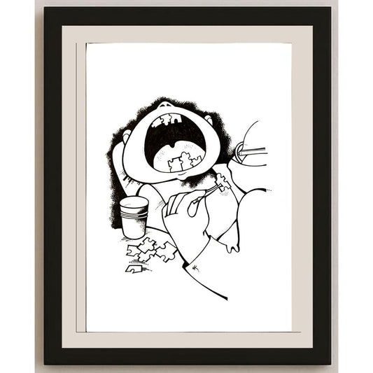 Darina Klickoval 29x21cm Orijinal Karikatür BOD06794