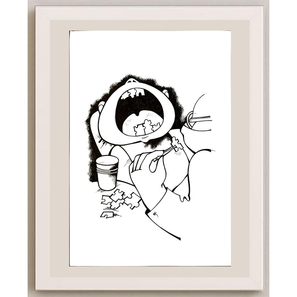Darina Klickoval 29x21cm Orijinal Karikatür BOD06794
