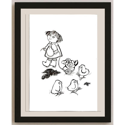 Darina Klickoval 29x21cm Orijinal Karikatür BOD06795