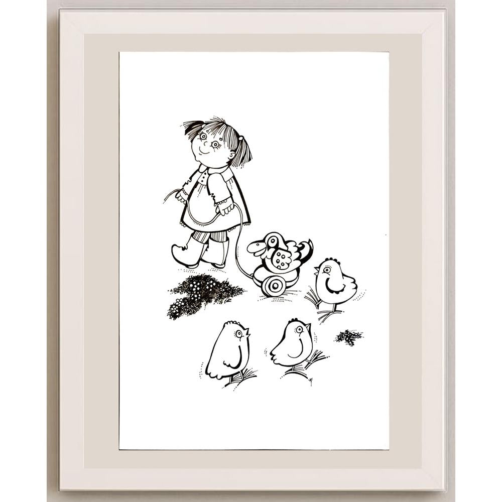 Darina Klickoval 29x21cm Orijinal Karikatür BOD06795