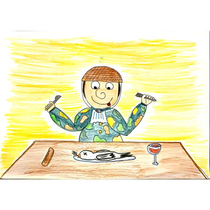 Nataljia Despotovic 29x21cm Orijinal Karikatür BOD06798