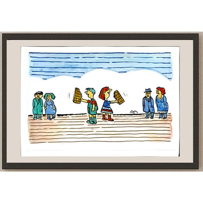 Mileta Miloradovic 29x21cm Orijinal Karikatür BOD06803