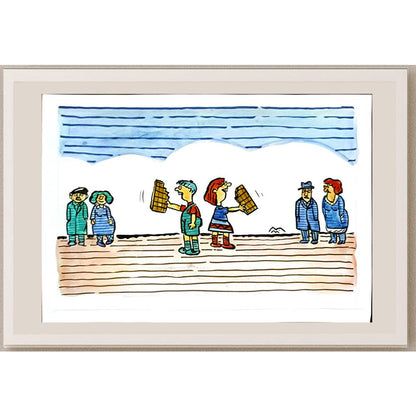Mileta Miloradovic 29x21cm Orijinal Karikatür BOD06803