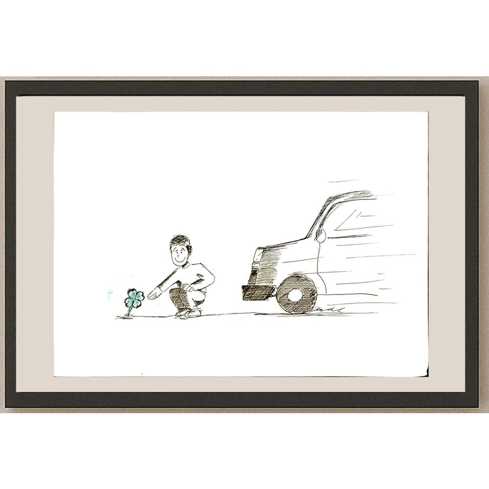 Uros Maksimovic 29x21cm Orijinal Karikatür BOD06808