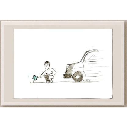 Uros Maksimovic 29x21cm Orijinal Karikatür BOD06808
