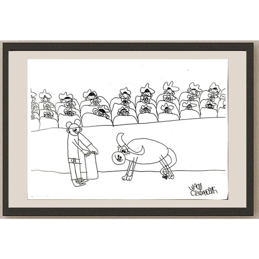Uros Stefanovic 29x21cm Orijinal Karikatür BOD06809