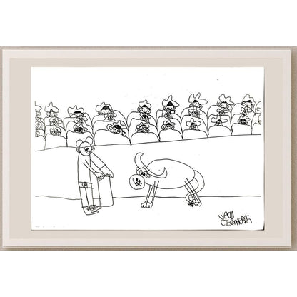 Uros Stefanovic 29x21cm Orijinal Karikatür BOD06809