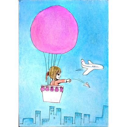 Chen Xiaoan 29x21cm Orijinal Karikatür BOD06813