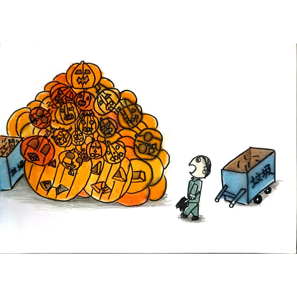 Zhao Boxi 29x21cm Orijinal Karikatür BOD06816