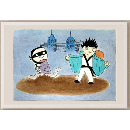 Zhao Boxi 29x21cm Orijinal Karikatür BOD06817