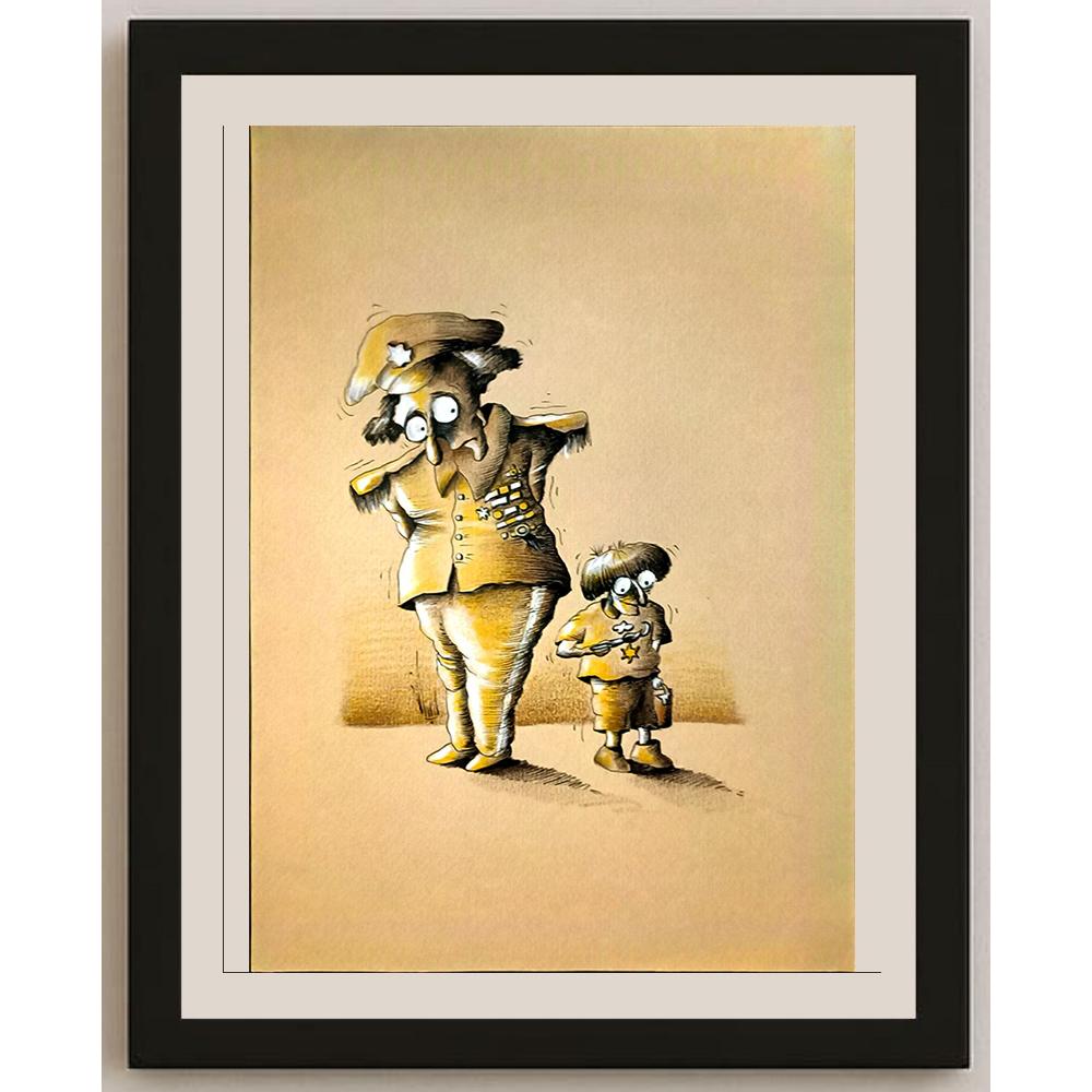 Peiman Mirzaei 29x21cm Orijinal Karikatür BOD06821