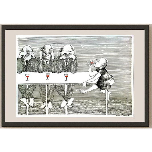 Henryk Cebula 29x21cm Orijinal Karikatür BOD06823