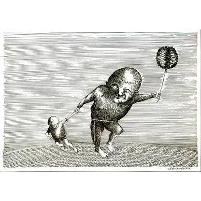 Henryk Cebula 29x21cm Orijinal Karikatür BOD06824