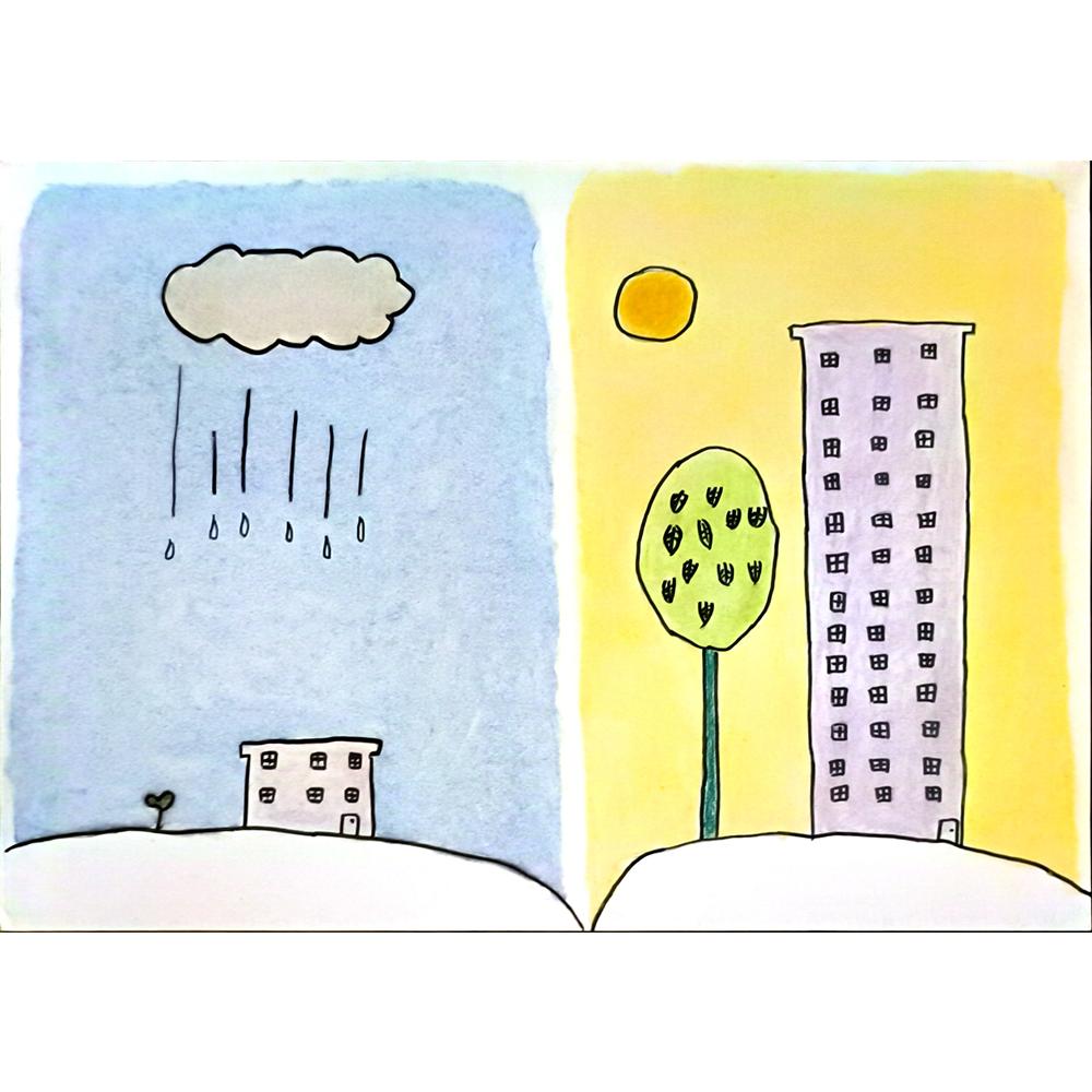Zhou Yun Hao 29x21cm Orijinal Karikatür BOD06827