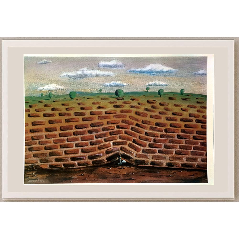 Amin Roshanpour 43x30cm Orijinal Karikatür BOD06830