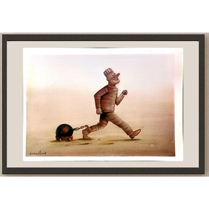 Amin Roshanpour 43x30cm Orijinal Karikatür BOD06831