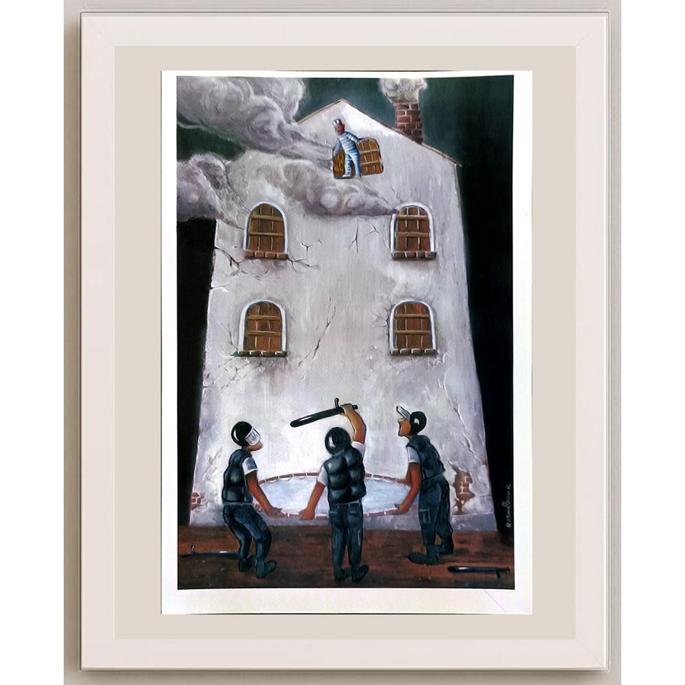Amin Roshanpour 43x30cm Orijinal Karikatür BOD06833
