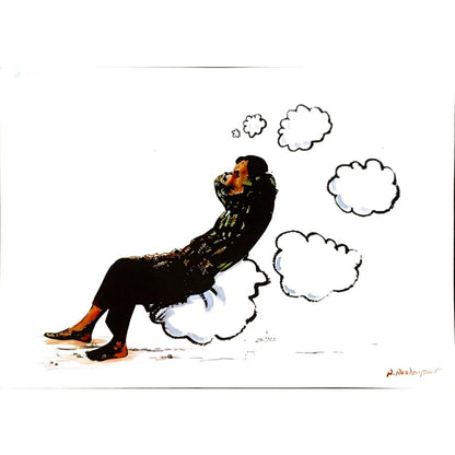 Amin Roshanpour 43x30cm Orijinal Karikatür BOD06836