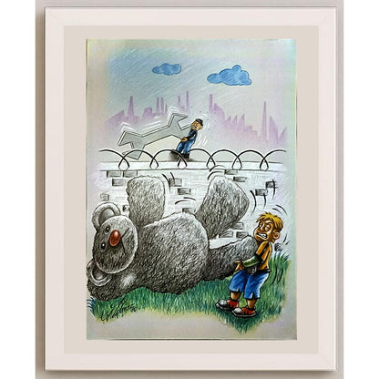 Azem Yılmaz 43x30cm Orijinal Karikatür BOD06840
