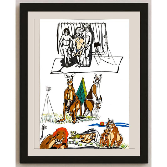 Ali Fuat Aktaş 43x30cm Orijinal Karikatür BOD06842
