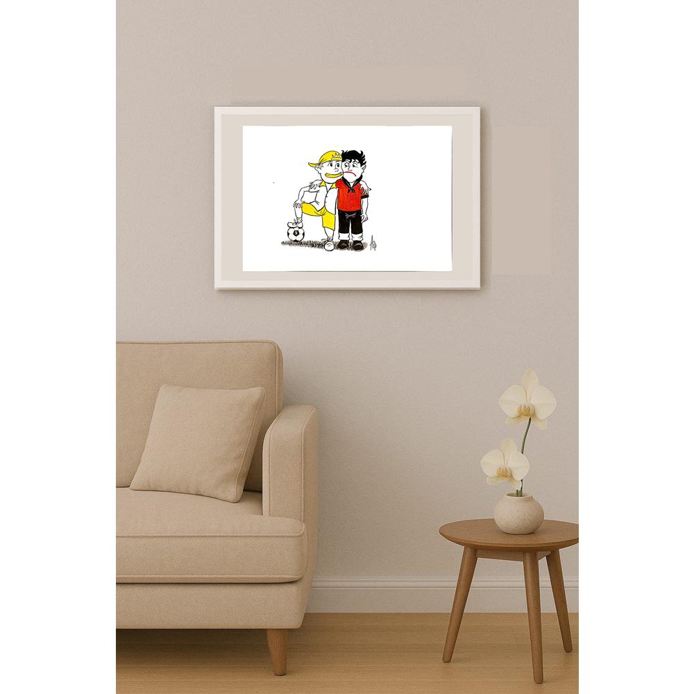 Milan Alasevic 43x30cm Orijinal Karikatür BOD06855