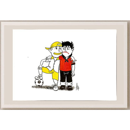 Milan Alasevic 43x30cm Orijinal Karikatür BOD06855