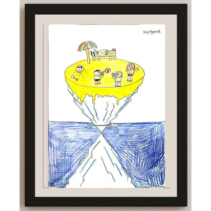 Sarp Aydonat 35x25cm Orijinal Karikatür BOD06856