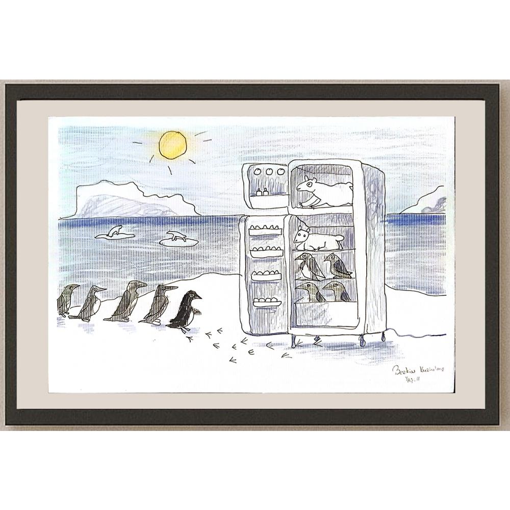Berkin Kurtulmuş 29x21cm Orijinal Karikatür BOD06861