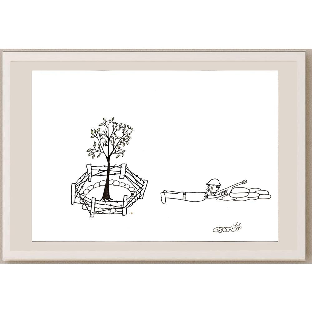Can Güneşdoğdu 29x21cm Orijinal Karikatür BOD06862