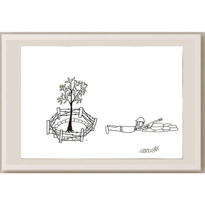 Can Güneşdoğdu 29x21cm Orijinal Karikatür BOD06862