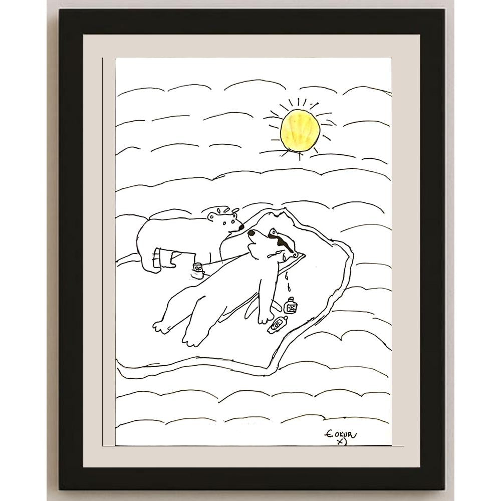 Edanur Okun 29x21cm Orijinal Karikatür BOD06864