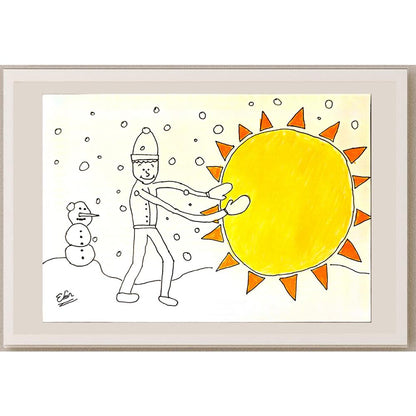 EkinÖzeskici 29x21cm Orijinal Karikatür BOD06866