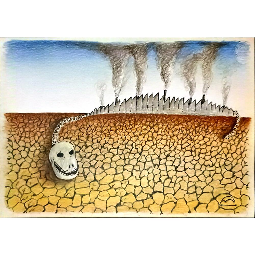 Burhan Demircan 29x21cm Orijinal Karikatür BOD06873