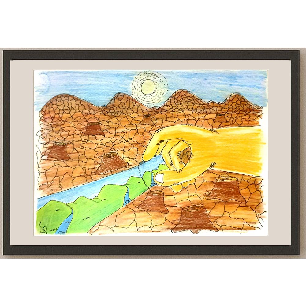 MuammerÖzel 29x21cm Orijinal Karikatür BOD06875