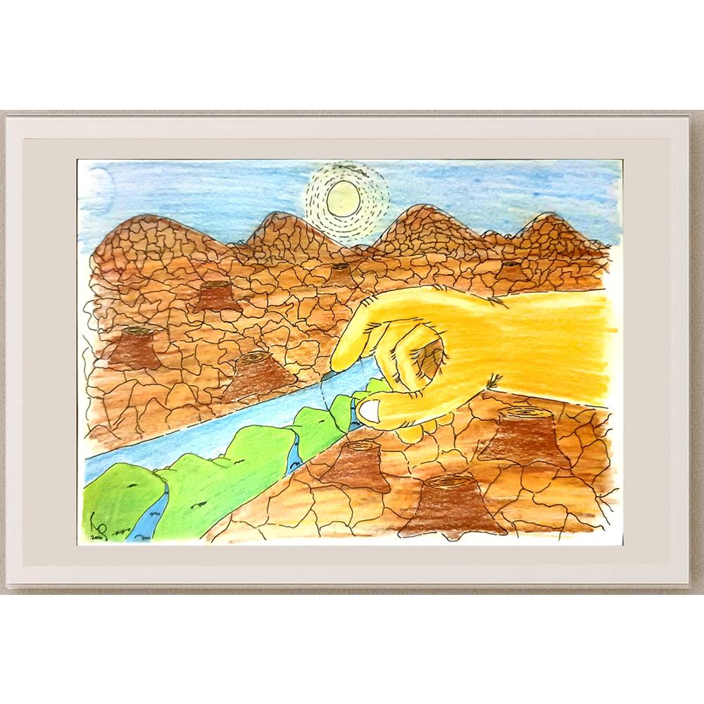 MuammerÖzel 29x21cm Orijinal Karikatür BOD06875