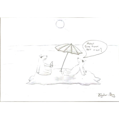 Bilgehan Albay 29x21cm Orijinal Karikatür BOD06876