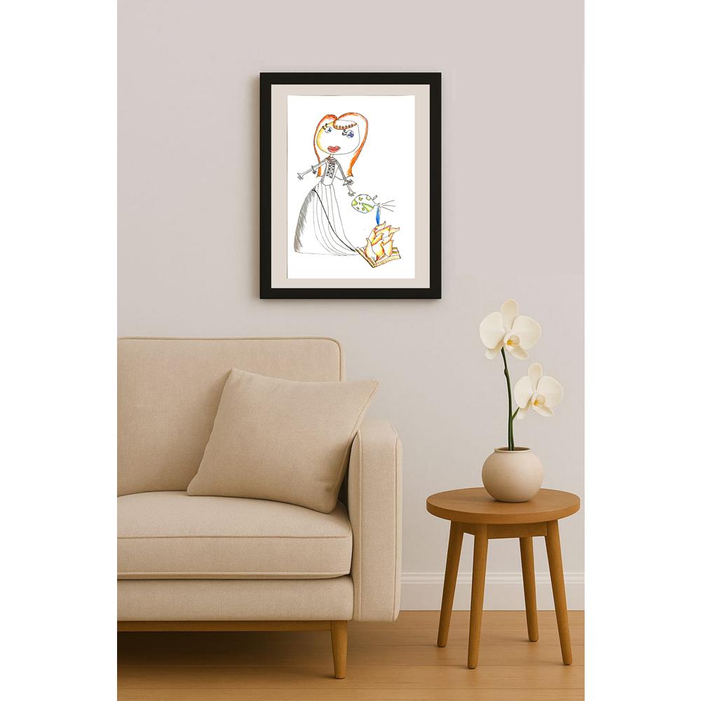 PelinÇelik 29x21cm Orijinal Karikatür BOD06880
