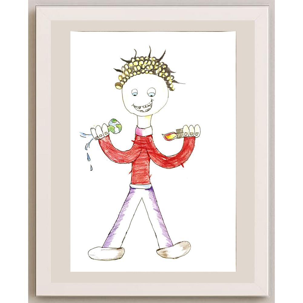 Doğa Avcı 29x21cm Orijinal Karikatür BOD06881