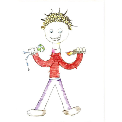 Doğa Avcı 29x21cm Orijinal Karikatür BOD06881