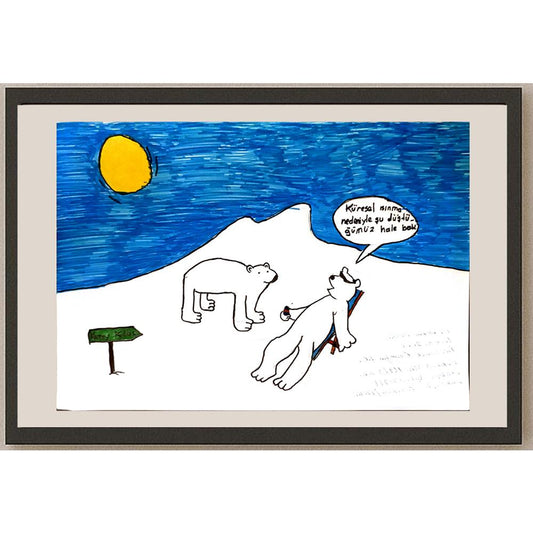 Ertekin Erdin 29x21cm Orijinal Karikatür BOD06888