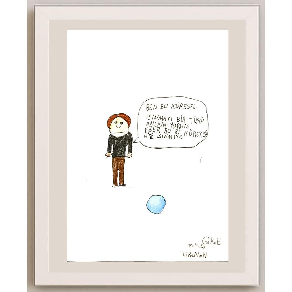 Zeynep Gökçe Türemen 29x21cm Orijinal Karikatür BOD06892