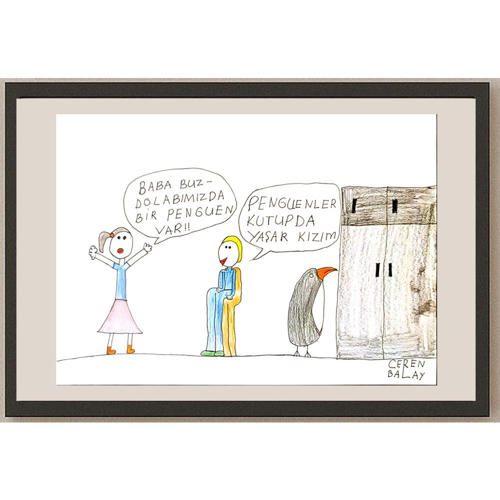 Ceren Balay 29x21cm Orijinal Karikatür BOD06893