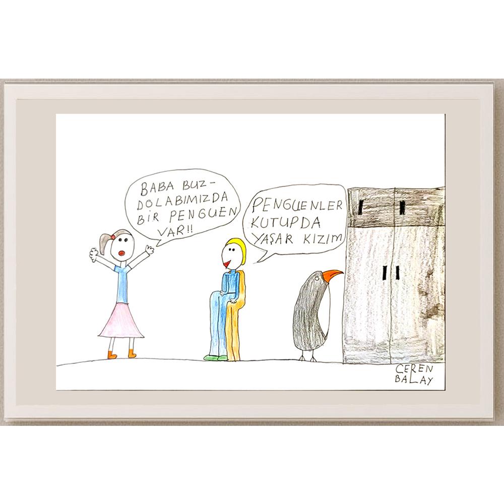 Ceren Balay 29x21cm Orijinal Karikatür BOD06893