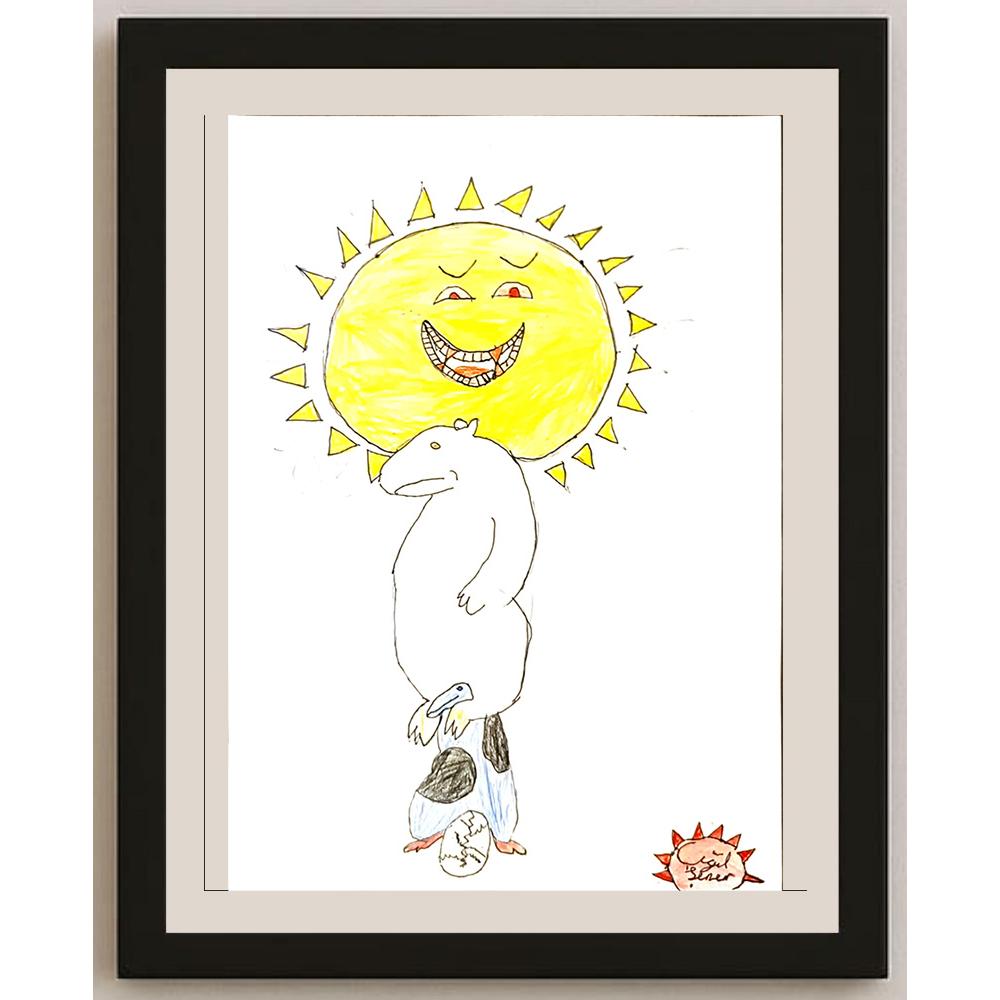 ÇığılŞener 29x21cm Orijinal Karikatür BOD06894
