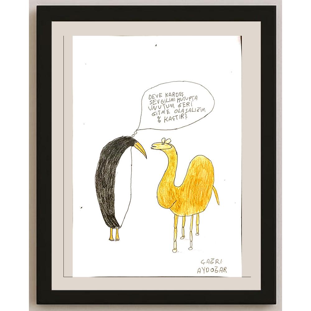 Çağrı Aydoğar 29x21cm Orijinal Karikatür BOD06896
